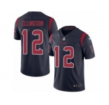 Men Nike Houston Texans #12 Bruce Ellington Limited Navy Blue Rush Vapor Untouchable NFL Jersey