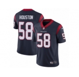 Men Nike Houston Texans #58 Lamarr Houston Navy Blue Team Color Vapor Untouchable Limited Player NFL Jersey