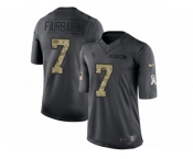 Men Nike Houston Texans #7 Ka imi Fairbairn Limited Black 2016 Salute to Service NFL Jersey