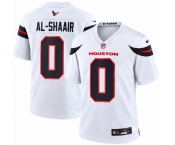 Men's Houston Texans #0 Azeez Al-Shaair White Vapor Limited Football Stitched Jersey