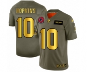 Men's Houston Texans #10 DeAndre Hopkins Limited Olive Gold 2019 Salute to Service Football Jersey