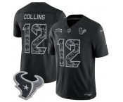Men's Houston Texans #12 Nico Collins Black F.U.S.E. 2026 Salute to Service Limited Football Stitched Jersey
