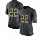 Men's Houston Texans #22 Gareon Conley Limited Black 2016 Salute to Service Football Jersey