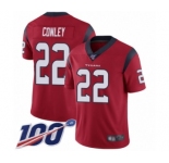 Men's Houston Texans #22 Gareon Conley Red Alternate Vapor Untouchable Limited Player 100th Season Football Jersey