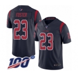 Men's Houston Texans #23 Arian Foster Limited Navy Blue Rush Vapor Untouchable 100th Season Football Jersey