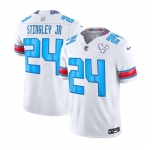 Men's Houston Texans #24 Derek Stingley Jr. White 2026 F.U.S.E. Rivalries Collection Limited Football Stitched Jersey