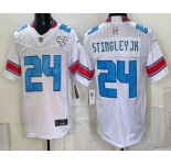 Men's Houston Texans #24 Derek Stingley Jr White 2026 FUSE Rivalries Collection Limited Stitched Jersey