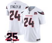Men's Houston Texans #24 Derek Stingley Jr. White 2026 F.U.S.E. With 25th Anniversary Patch Limited Football Stitched Jersey