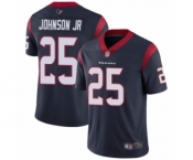 Men's Houston Texans #25 Duke Johnson Jr Navy Blue Team Color Vapor Untouchable Limited Player Football Jersey