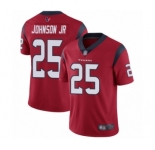 Men's Houston Texans #25 Duke Johnson Jr Red Alternate Vapor Untouchable Limited Player Football Jersey