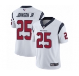 Men's Houston Texans #25 Duke Johnson Jr White Vapor Untouchable Limited Player Football Jersey