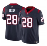 Men's Houston Texans #28 Joe Mixon Navy 2024 F.U.S.E. Vapor Untouchable Football Stitched Jersey