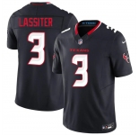 Men's Houston Texans #3 Kamari Lassiter Navy 2026 F.U.S.E. Vapor Limited Stitched Football Jersey