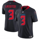Men's Houston Texans #3 Kamari Lassiter Navy 2nd Alternate 2026 F.U.S.E. Vapor Limited Stitched Football Jersey