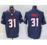 Men's Houston Texans #31 Dameon Pierce Navy F.U.S.E. Vapor Limited Football Stitched Jersey