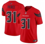 Men's Houston Texans #31 Dameon Pierce Red 2024 Alternate F.U.S.E Vapor Football Stitched Jersey