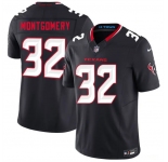 Men's Houston Texans #32 David Montgomery Navy 2nd Alternate 2026 F.U.S.E. Vapor Limited Stitched Football Jersey