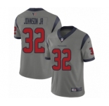 Men's Houston Texans #32 Lonnie Johnson Limited Gray Inverted Legend Football Jersey