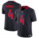 Men's Houston Texans #4 Woody Marks Navy 2026 F.U.S.E. Vapor Limited Stitched Football Jersey