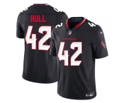 Men's Houston Texans #42 Evan Hull Navy 2nd Alternate 2026 F.U.S.E. Vapor Limited Football Stitched Jersey