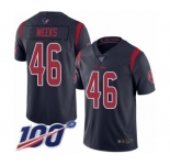 Men's Houston Texans #46 Jon Weeks Limited Navy Blue Rush Vapor Untouchable 100th Season Football Jersey