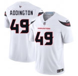 Men's Houston Texans #49 Tucker Addington White 2025 F.U.S.E. Vapor Limited Football Stitched Jersey