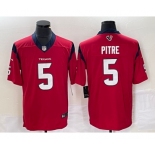 Men's Houston Texans #5 Jalen Pitre Red 2022 Vapor Untouchable Stitched Nike Limited Jersey