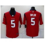 Men's Houston Texans #5 Tyrod Taylor Nike Red Limited Jersey