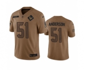 Men's Houston Texans #51 Will Anderson Jr. 2023 Brown Salute To Service Limited Football Stitched Jersey