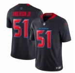 Men's Houston Texans #51 Will Anderson Jr. Nike Navy 2nd Alternate Vapor F.U.S.E. Limited Jersey