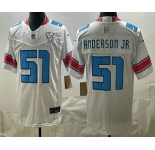 Men's Houston Texans #51 Will Anderson Jr White 2026 FUSE Rivalries Collection Limited Stitched Jersey