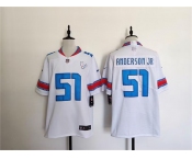 Men's Houston Texans #51 Will Anderson Jr. White 2026 Rivalries Collection Limited Football Stitched Jersey