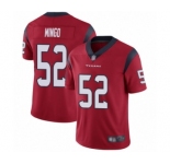 Men's Houston Texans #52 Barkevious Mingo Red Alternate Vapor Untouchable Limited Player Football Jersey