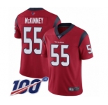 Men's Houston Texans #55 Benardrick McKinney Red Alternate Vapor Untouchable Limited Player 100th Season Football Jersey