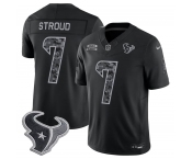 Men's Houston Texans #7 C.J. Stroud Black F.U.S.E. 2026 Salute to Service Limited Football Stitched Jersey
