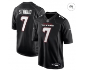 Men's Houston Texans #7 CJ Stroud Black Fashion Limited Stitched Football Jersey