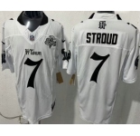 Men's Houston Texans #7 CJ Stroud Limited White Screwstan FUSE Vapor Jersey