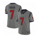 Men's Houston Texans #7 Ka'imi Fairbairn Limited Gray Inverted Legend Football Jersey