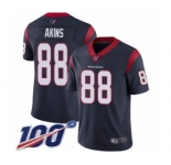 Men's Houston Texans #88 Jordan Akins Navy Blue Team Color Vapor Untouchable Limited Player 100th Season Football Jersey