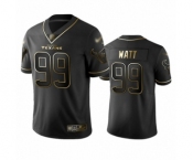 Men's Houston Texans #99 J.J. Watt Limited Black Golden Edition Football Jersey