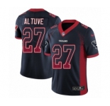 Men's Nike Houston Texans #27 Jose Altuve Limited Navy Blue Rush Drift Fashion NFL Jersey