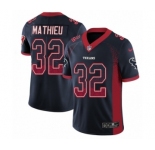 Men's Nike Houston Texans #32 Tyrann Mathieu Limited Navy Blue Rush Drift Fashion NFL Jersey