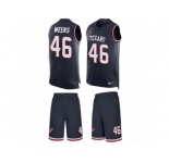 Men's Nike Houston Texans #46 Jon Weeks Limited Navy Blue Tank Top Suit NFL Jersey