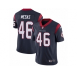 Men's Nike Houston Texans #46 Jon Weeks Vapor Untouchable Limited Navy Blue Team Color NFL Jersey
