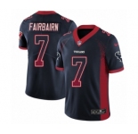 Men's Nike Houston Texans #7 Ka'imi Fairbairn Limited Navy Blue Rush Drift Fashion NFL Jersey