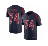 Men's Nike Houston Texans #74 Chris Clark Limited Navy Blue Rush NFL Jersey