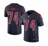 Men's Nike Houston Texans #74 Kendall Lamm Limited Navy Blue Rush Vapor Untouchable NFL Jersey