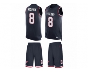 Men's Nike Houston Texans #8 Nick Novak Limited Navy Blue Tank Top Suit NFL Jersey
