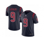 Men's Nike Houston Texans #9 Shane Lechler Limited Navy Blue Rush NFL Jersey