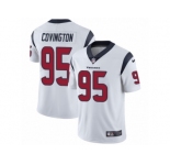 Men's Nike Houston Texans #95 Christian Covington Vapor Untouchable Limited White NFL Jersey